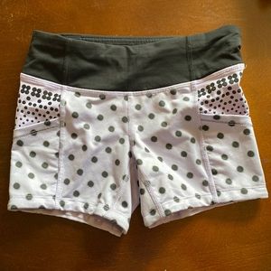 Lululemon Polka Dot Purple Shorts Size 2